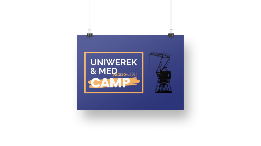 Grafika z logiem Uniwerek&Med Camp Szczecin 2021